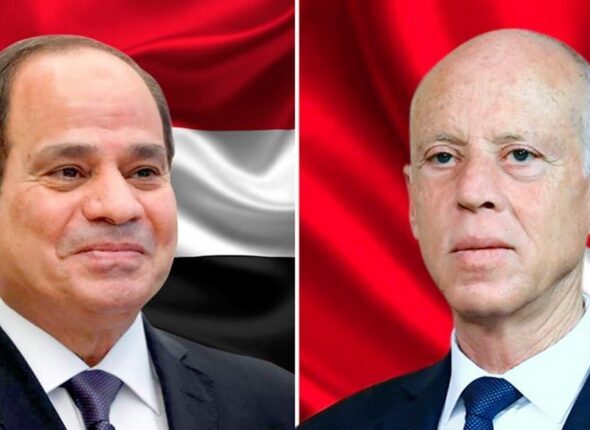 معايدة هاتفية بين الرئيس قيس سعيد و نظيره المصري